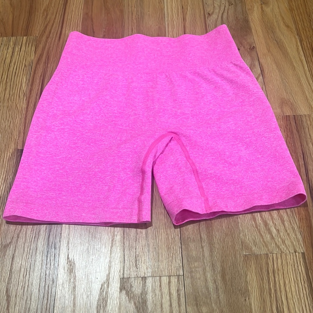 Pink Workout biker shorts